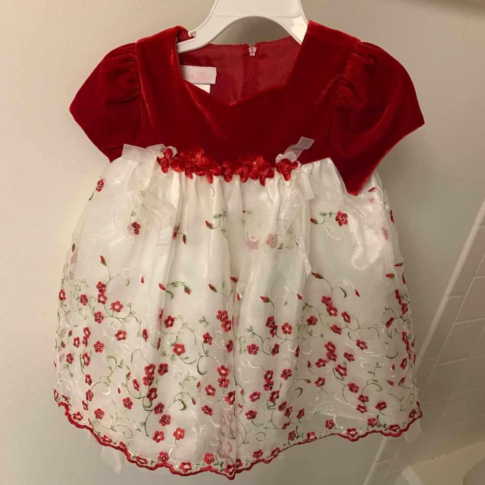 Cute red floral dress